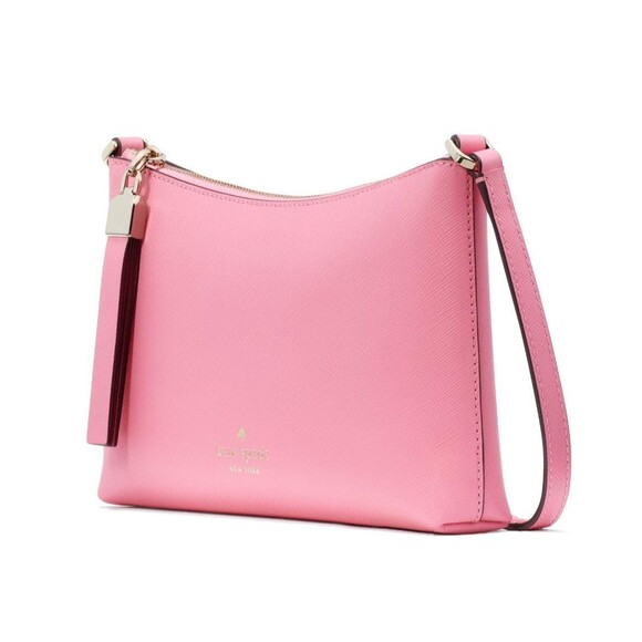 New Kate Spade Sadie Crossbody Saffiano Leather Blossom Pink - Picture 2 of 5
